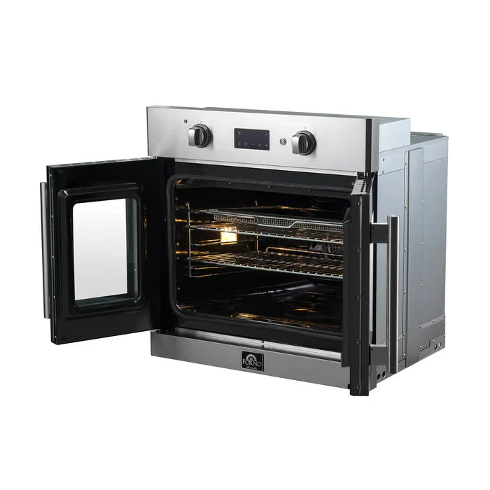 Forno Asti 30-Inch Electric French Door Wall Oven 