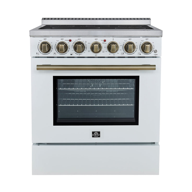 Forno Espresso 30" 4.38 cu. ft. Freestanding Electric Range in Stainless Steel, FFSEL6011-30