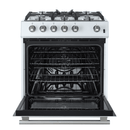 Forno Espresso 30” Gas Range in Stainless Steel with Silver Handles, FFSGS1116-30