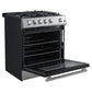 Forno Espresso 30” Gas Range in Stainless Steel with Silver Handles, FFSGS1116-30