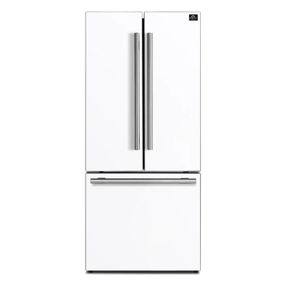 FORNO Espresso Gallipoli 30-inch 17.5 cu. ft. French Door Refrigerator with Ice Maker 