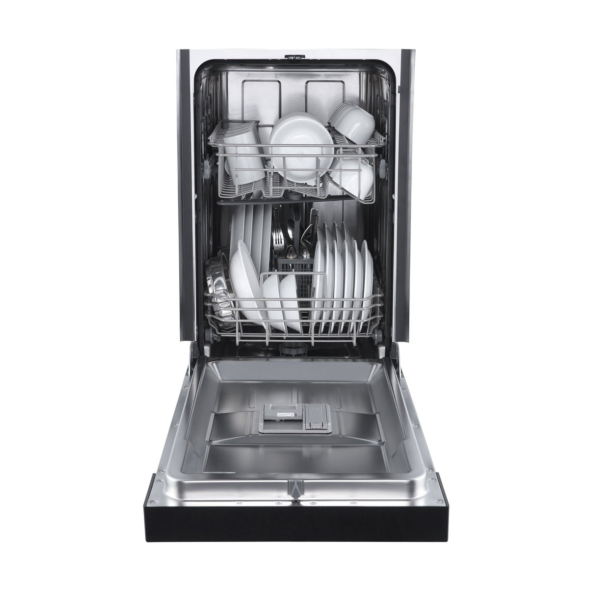FORNO Espresso Polo 18" Built-in Dishwasher in Black, FDWBI8041-18BLK