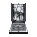 FORNO Espresso Polo 18" Built-in Dishwasher in Black, FDWBI8041-18BLK