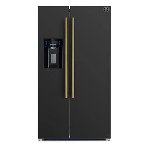 Forno Espresso Salerno 36-inch 20 cu.ft Side-by-Side Refrigerator with Water Dispenser