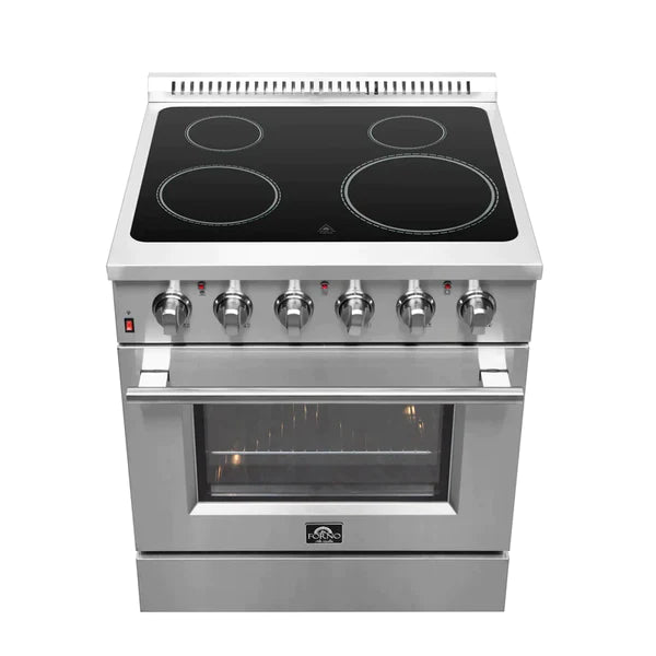 FORNO Galiano 30-Inch Electric Range with Convection Oven in Stainless Steel - FFSEL6083-30