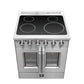 FORNO Galiano 30-Inch French Door Electric Range with Convection Oven in Stainless Steel - FFSEL6917-30