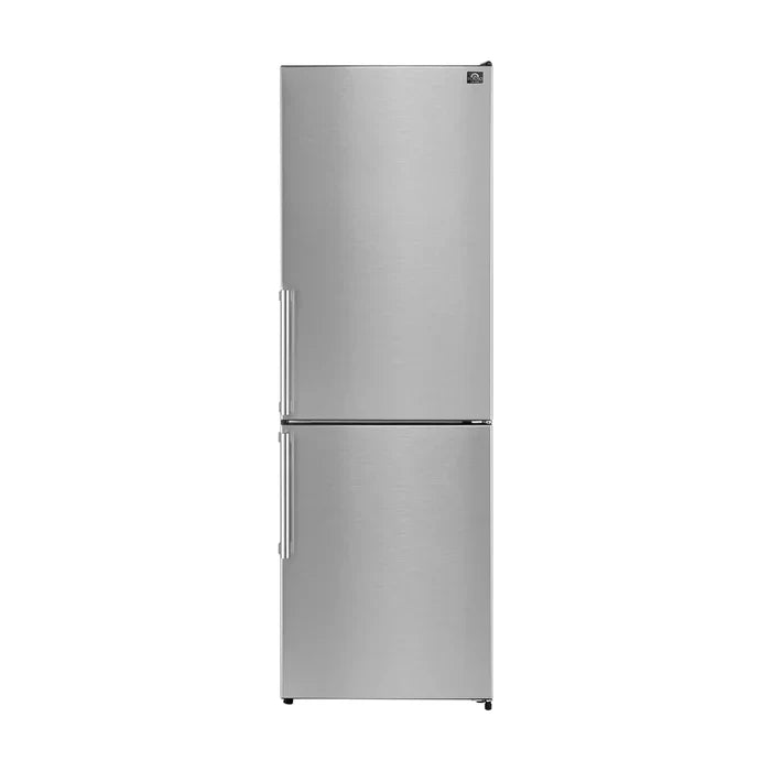 Forno Guardia 23.4-Inch 10.8 cu.ft. Bottom Freezer Right Swing Door Refrigerator in Stainless Steel