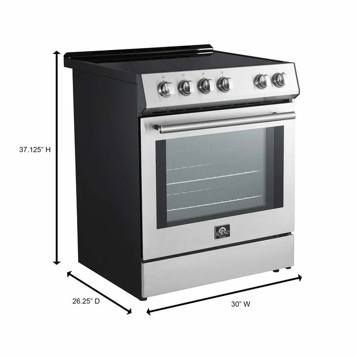 Forno Leonardo Espresso 30-Inch Electric Range with 5.0 cu. Ft. Electric Oven