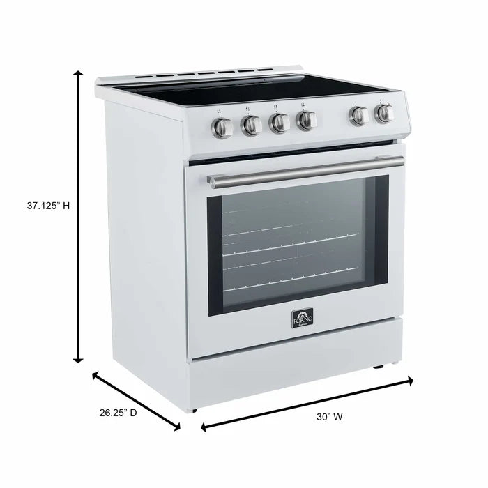 Forno Leonardo Espresso 30-Inch Electric Range with 5.0 cu. Ft. Electric Oven