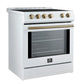 FORNO Leonardo Espresso 30" Slide-In Electric Induction in Stainless-Steel - FFSIN0982-30