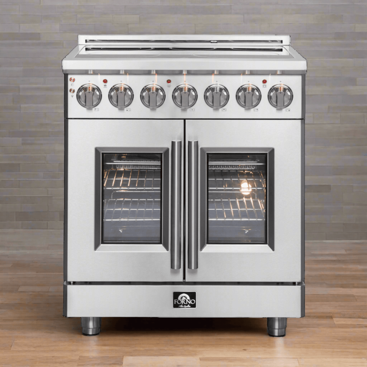 FORNO Massimo 30" Freestanding French Door Electric Range - FFSEL6955-30