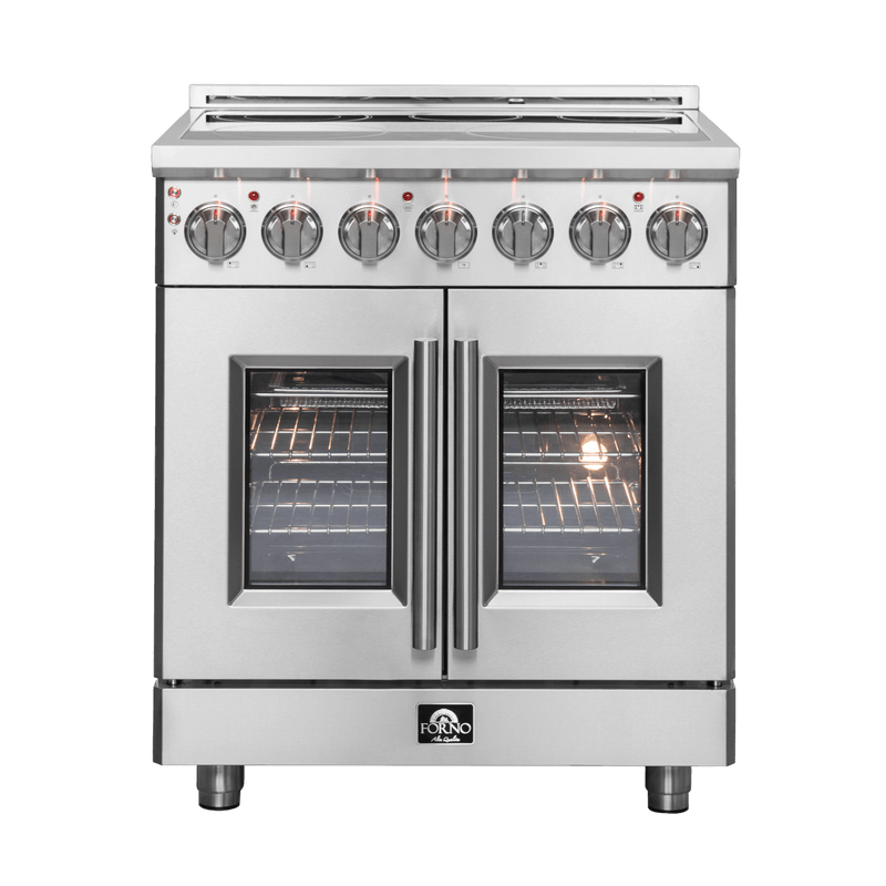 FORNO Massimo 30" Freestanding French Door Electric Range - FFSEL6955-30