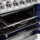 FORNO Massimo 30-Inch Freestanding French Door Gas Range in Stainless Steel - FFSGS6439-30