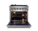 FORNO Massimo 30-Inch Freestanding Gas Range in Stainless Steel - FFSGS6239-30