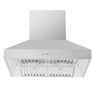 FORNO Orvieto 36-Inch 1200 Cfm Wall Mount Range Hood In Stainless Steel - FRHWM5094-36