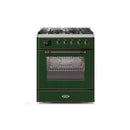ILVE 30" Majestic II Series Gas Burner and Electric Oven Range with 5 Sealed Burners UM30DNE3