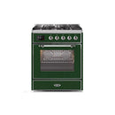 ILVE 30" Majestic II Series Gas Burner and Electric Oven Range with 5 Sealed Burners UM30DNE3