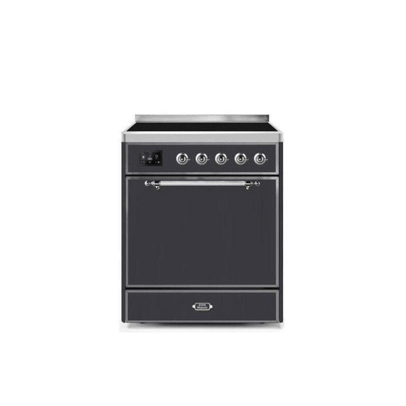 ILVE 30" Majestic II Series Induction Range with 4 Elements 2.3 cu. ft. Total Oven Capacity TFT Oven Control Display UMI30QNE3