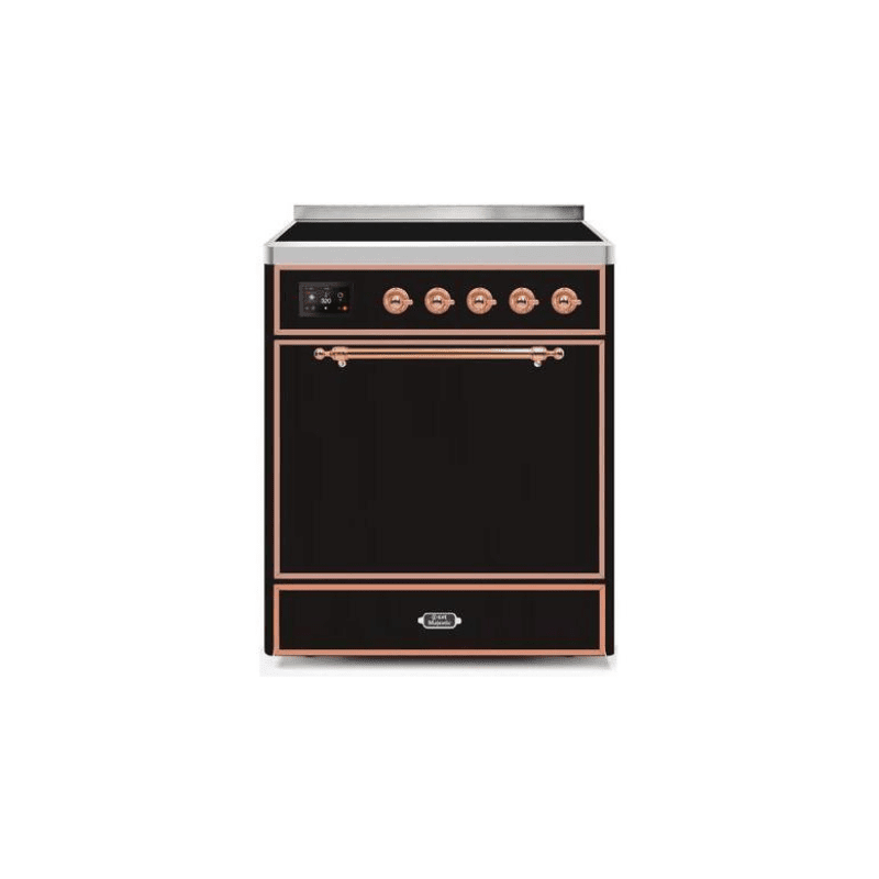 ILVE 30" Majestic II Series Induction Range with 4 Elements 2.3 cu. ft. Total Oven Capacity TFT Oven Control Display UMI30QNE3