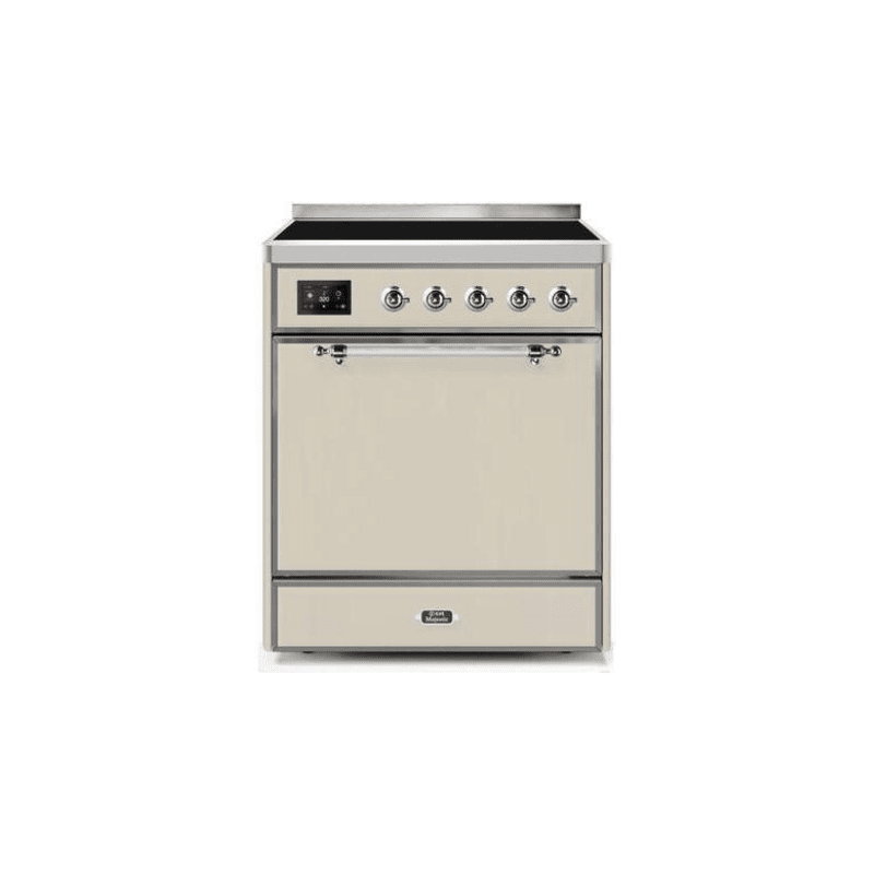 ILVE 30" Majestic II Series Induction Range with 4 Elements 2.3 cu. ft. Total Oven Capacity TFT Oven Control Display UMI30QNE3