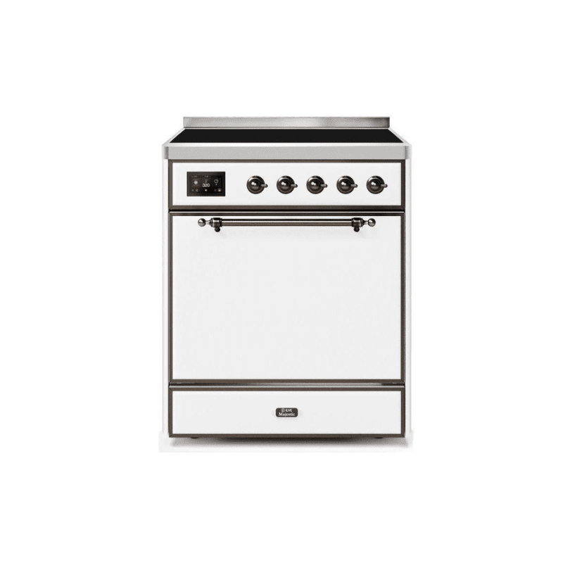 ILVE 30" Majestic II Series Induction Range with 4 Elements 2.3 cu. ft. Total Oven Capacity TFT Oven Control Display UMI30QNE3