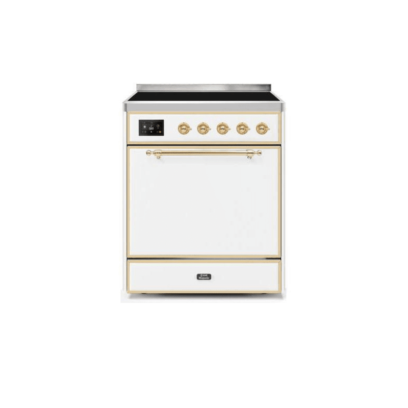 ILVE 30" Majestic II Series Induction Range with 4 Elements 2.3 cu. ft. Total Oven Capacity TFT Oven Control Display UMI30QNE3