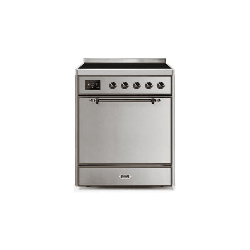 ILVE 30" Majestic II Series Induction Range with 4 Elements 2.3 cu. ft. Total Oven Capacity TFT Oven Control Display UMI30QNE3