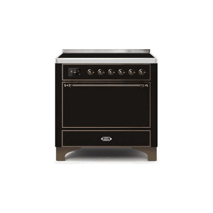ILVE 36 Inch Majestic II Series Induction Range with 5 Elements 3.5 cu. ft. Oven Capacity TFT Oven Control Display Solid Door UMI09QNS3