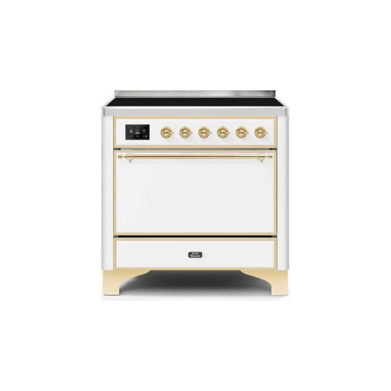 ILVE 36 Inch Majestic II Series Induction Range with 5 Elements 3.5 cu. ft. Oven Capacity TFT Oven Control Display Solid Door UMI09QNS3