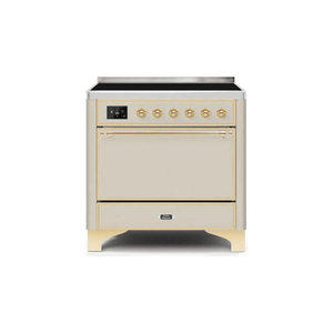 ILVE 36 Inch Majestic II Series Induction Range with 5 Elements 3.5 cu. ft. Oven Capacity TFT Oven Control Display Solid Door UMI09QNS3