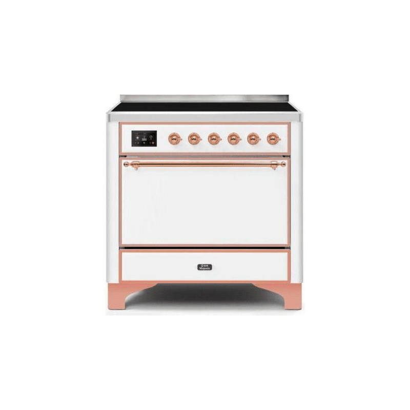 ILVE 36 Inch Majestic II Series Induction Range with 5 Elements 3.5 cu. ft. Oven Capacity TFT Oven Control Display Solid Door UMI09QNS3