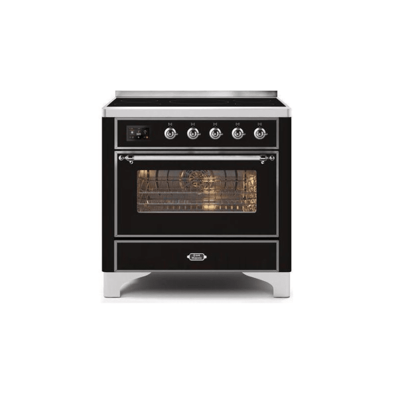 ILVE 36" Majestic II Series Electric Induction and Electric Oven Range with 5 Elements UMI09NS3