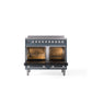 ILVE 40" Professional Plus II Series Freestanding Electric Double Oven Range with 5 Elements, Triple Glass Cool Door - UPDI406WMP