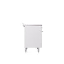 ILVE 40" Professional Plus II Series Freestanding Electric Double Oven Range with 5 Elements, Triple Glass Cool Door - UPDI406WMP
