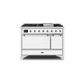 ILVE 48 Inch Majestic II Series Freestanding Dual Fuel Liquid Propane Range with 8 Sealed Brass Non Stick Coated Burners and Griddle UM12FDQNS3