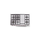 ILVE 48" Panoramagic Series Freestanding Double Oven Dual Fuel Range with 8 Sealed Burners and Griddle - UPM12FDS3