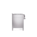 ILVE 48" Panoramagic Series Freestanding Double Oven Dual Fuel Range with 8 Sealed Burners and Griddle - UPM12FDS3