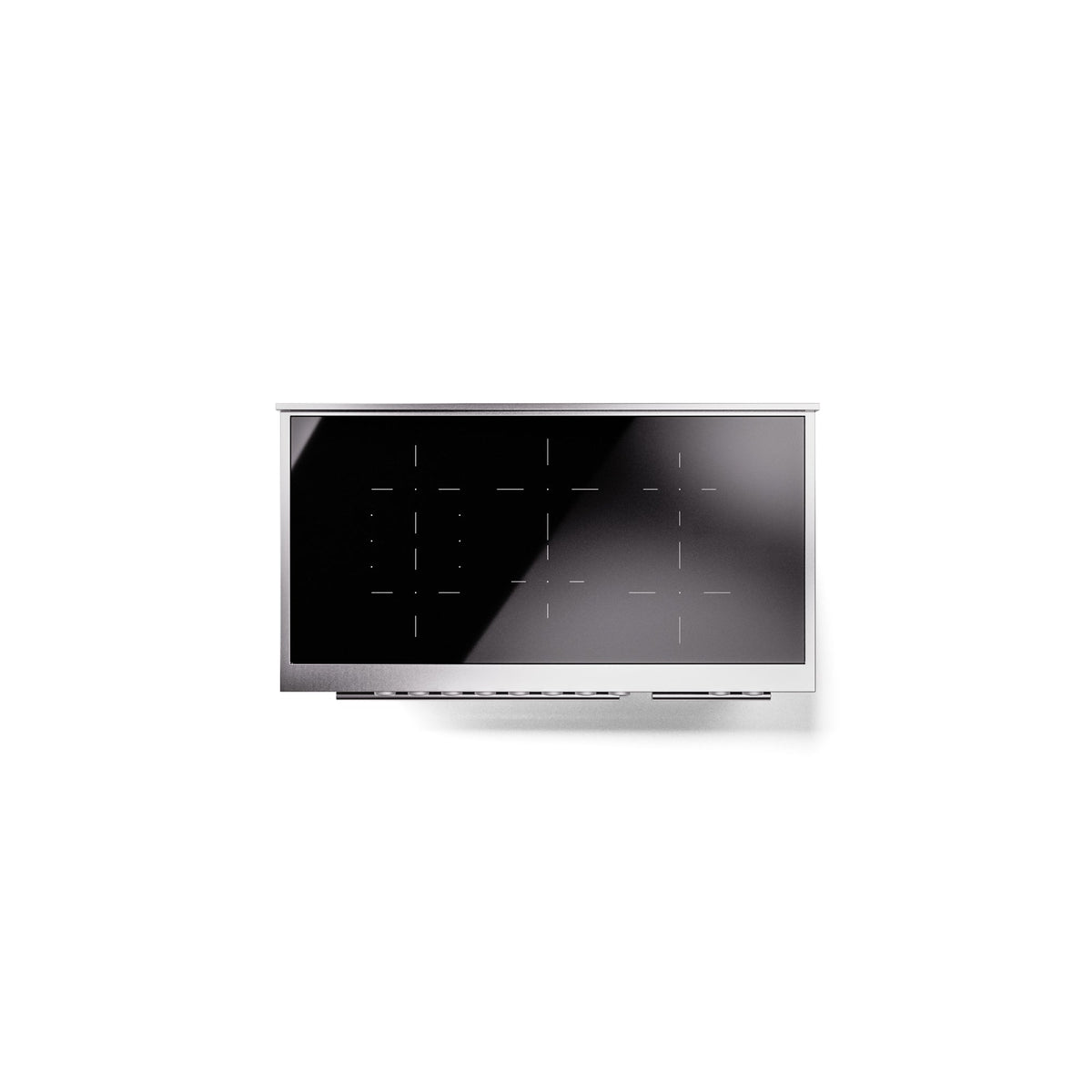 ILVE 48" Professional Plus II Series Freestanding Electric Double Oven Range with 8 Elements, Triple Glass Cool Door, Convection Oven, TFT Oven Control Display and Child Lock - UPI486WMP
