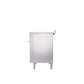 ILVE 48" Professional Plus II Series Freestanding Electric Double Oven Range with 8 Elements, Triple Glass Cool Door, Convection Oven, TFT Oven Control Display and Child Lock - UPI486WMP