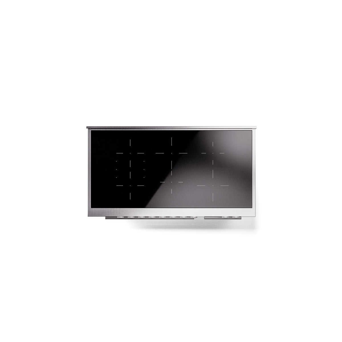ILVE 48" Professional Plus II Series Freestanding Electric Double Oven Range with 8 Elements, Triple Glass Cool Door, Convection Oven, TFT Oven Control Display and Child Lock - UPI486WMP