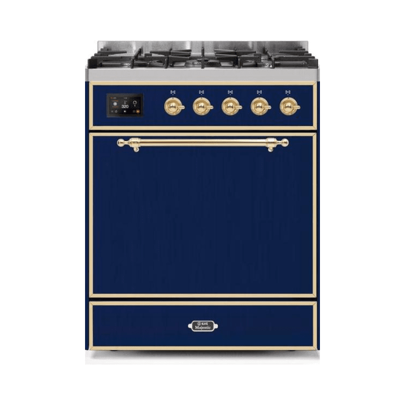 ILVE - Majestic II Series - 30 Inch Dual Fuel Freestanding Range Gas/Propane UM30DQNE3