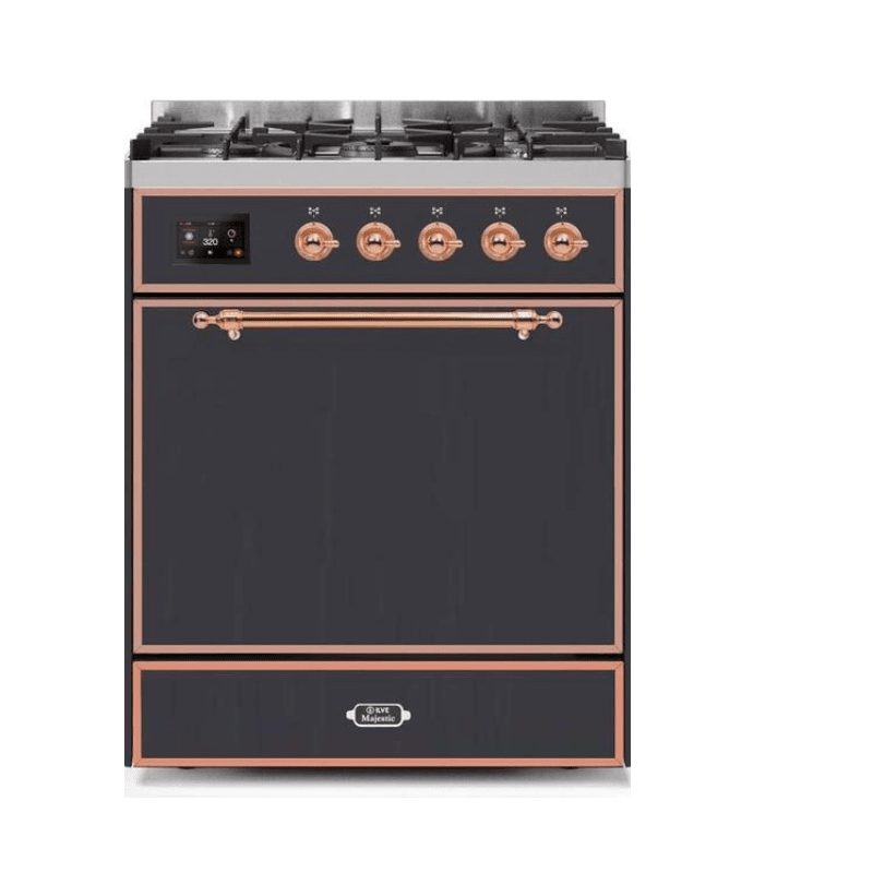 ILVE - Majestic II Series - 30 Inch Dual Fuel Freestanding Range Gas/Propane UM30DQNE3