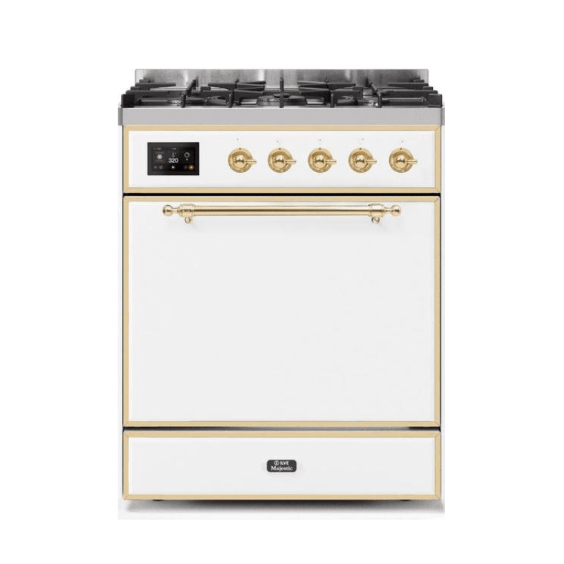 ILVE - Majestic II Series - 30 Inch Dual Fuel Freestanding Range Gas/Propane UM30DQNE3
