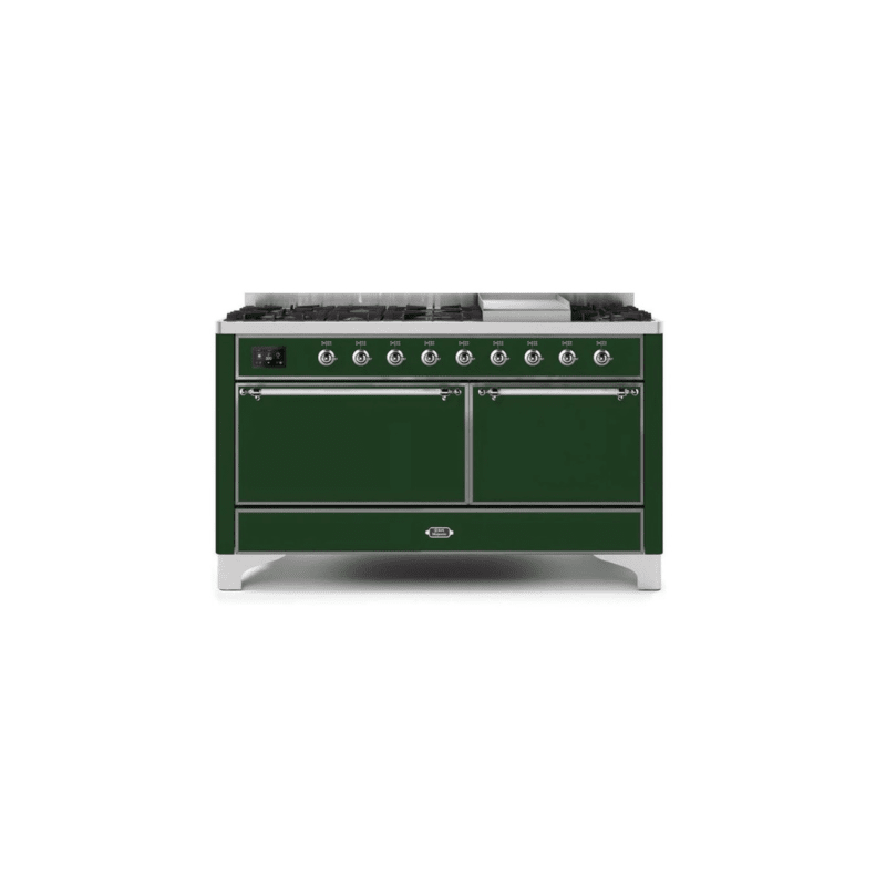 ILVE Majestic II Series 60 Inch Dual Fuel Freestanding Range Gas/Propane UM15FDQNS3