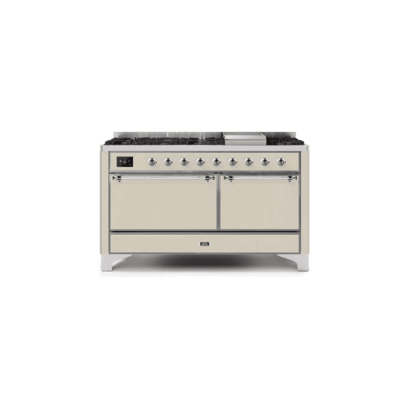 ILVE Majestic II Series 60 Inch Dual Fuel Freestanding Range Gas/Propane UM15FDQNS3