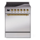 ILVE Nostalgie II 30" Electric Range with 4 Induction Elements Solid Door - UPI304QNMP