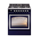 ILVE Nostalgie II Noblesse 30″ Dual Fuel Range Triple Glass Door - UN30NMP