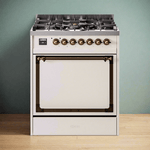 ILVE Nostalgie II Noblesse 30″ Dual Fuel Range Solid Door - UN30QNMP