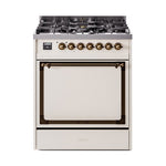 ILVE Nostalgie II Noblesse 30″ Dual Fuel Range Solid Door - UN30QNMP