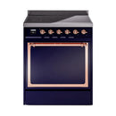 ILVE Nostalgie II Noblesse 30″ Induction Freestanding Range with Solid Door - UNI304QNMP